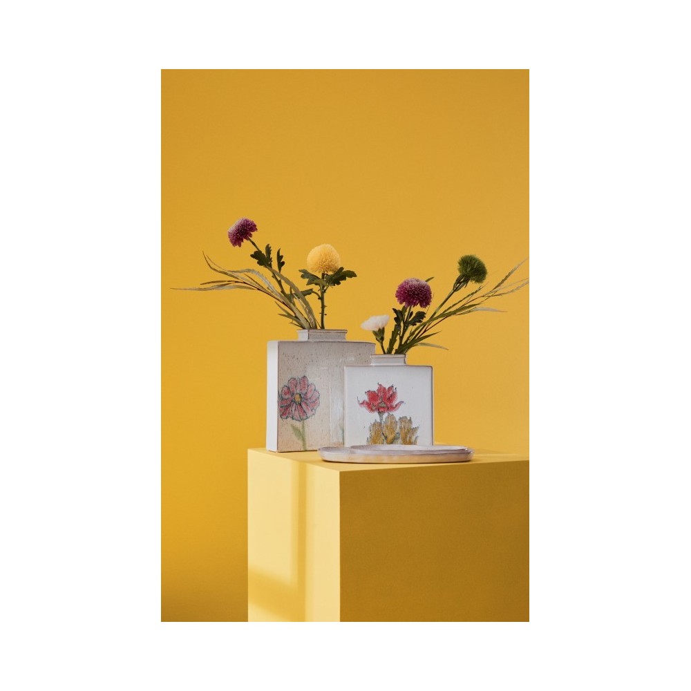 VASO SKETCHY RETT BIANCO H21